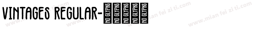 Vintages Regular字体转换